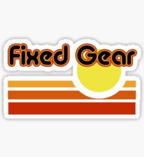 Fixed Gear Sunset Sticker