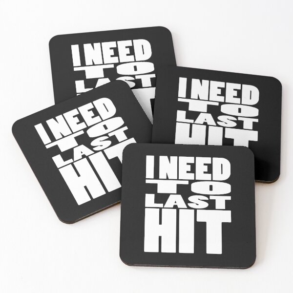 Item preview, I NEED TO LAST HIT | Gaming geeky typography designed and sold by Cevil.