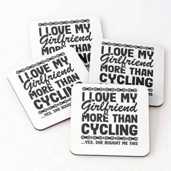 Item preview, I Love My Girlfriend More Than Cycling Funny Cyclist Gift Biking designed and sold by Stronzi.