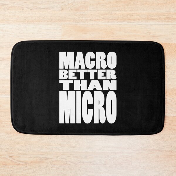 Item preview, MACRO BETTER THAN MICRO | Gaming geeky typography designed and sold by Cevil.