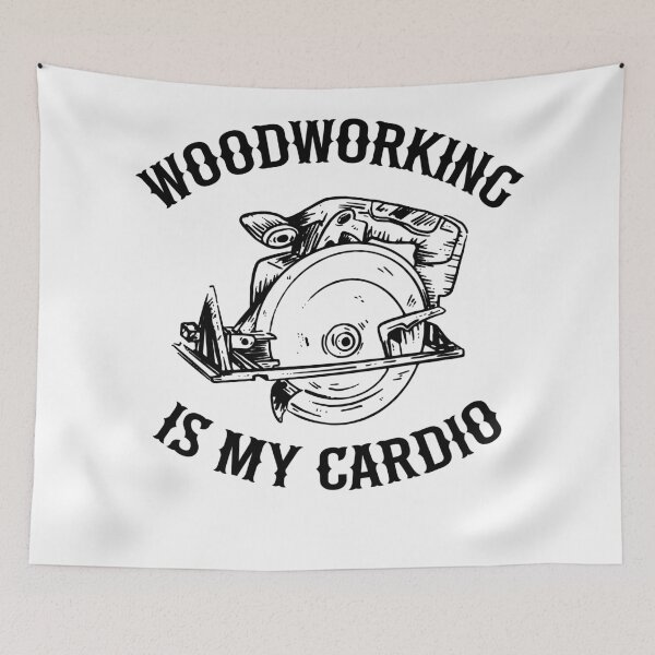 Item preview, Woodworking Is My Cardio Saw Carpenter Gift Father's Day designed and sold by Stronzi.