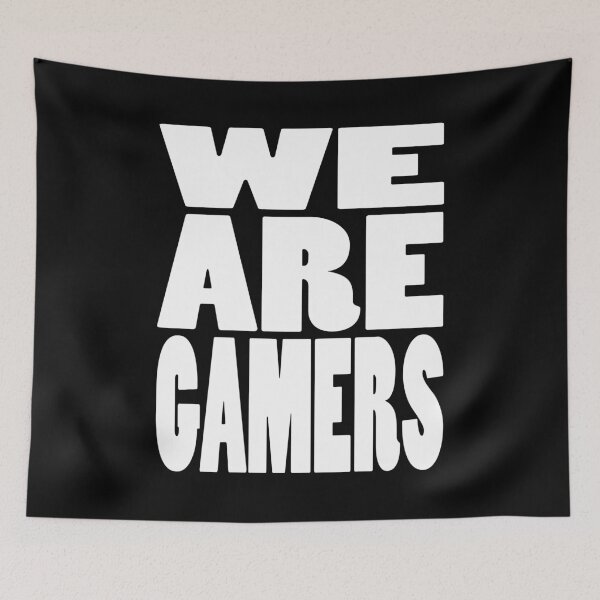 Item preview, WE ARE GAMERS | Gaming geeky typography designed and sold by Cevil.