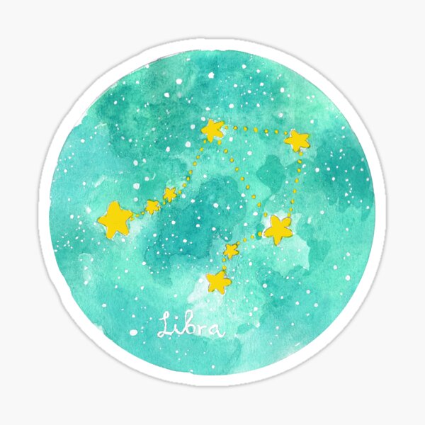 Libra constellation Sticker
