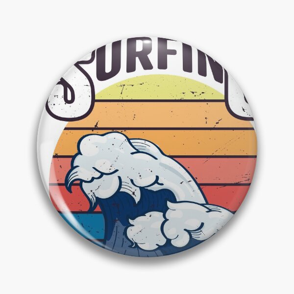 Item preview, surfing, wave, color, rainbow, Vintage designed and sold by Design-dally.