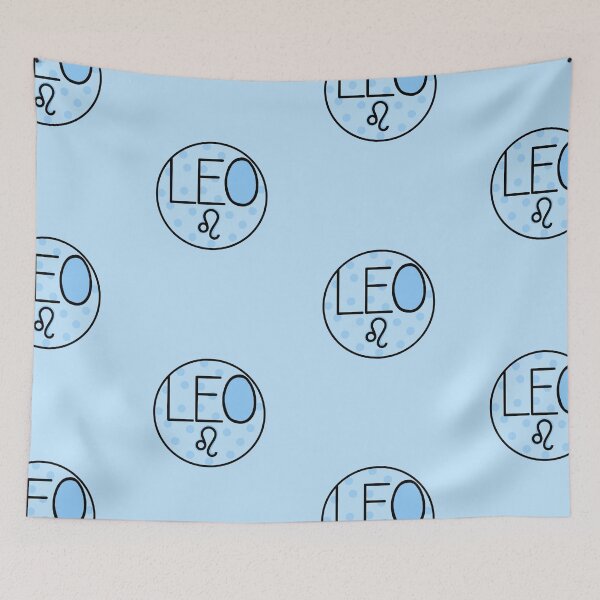 Item preview, Leo Zodiac Sign , Sign Of Zodiac Pastel Blue designed and sold by Barolina.