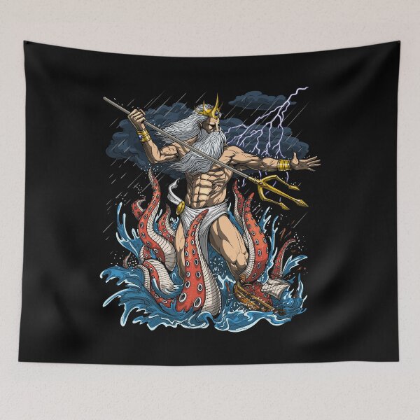 Item preview, Greek God Poseidon designed and sold by underheaven.