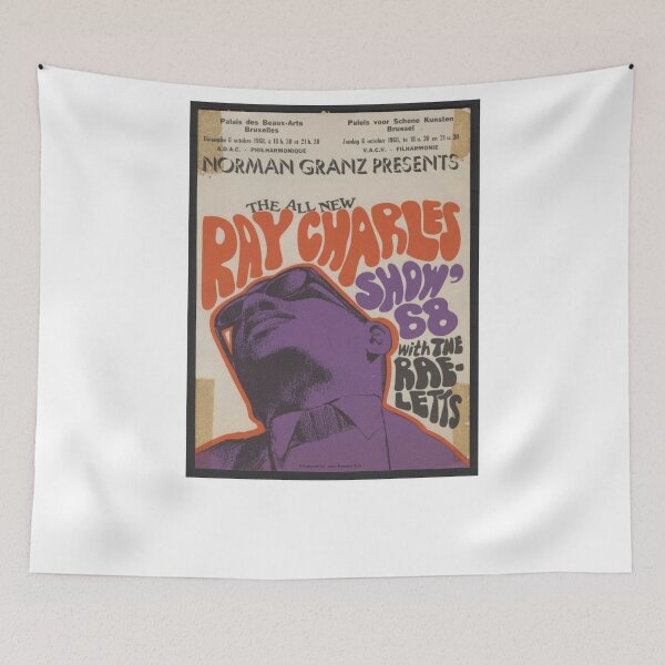 Item preview, Ray Charles 1968 Live Concert Poster - Live in Paris designed and sold by Adam Foster.