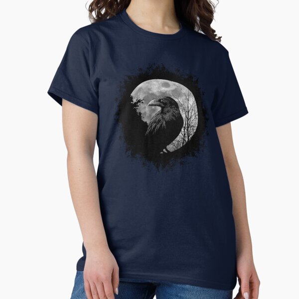 Item preview, Mystic Black Crow Artwork Full Moon Raven designed and sold by Skizzenmonster.