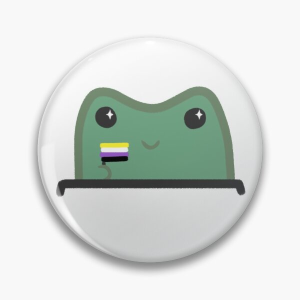 Item preview, Nonbinary Baby Pocket Frog designed and sold by NonBinaryFinery.