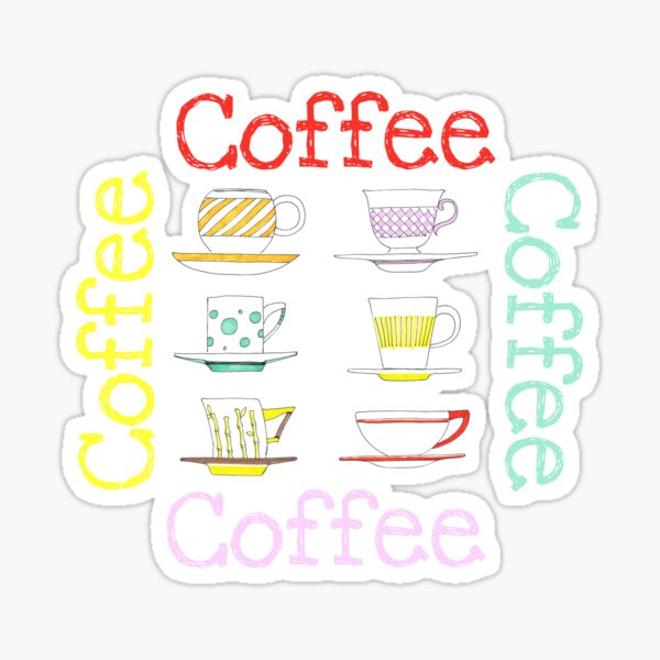 Coffee cups Sticker