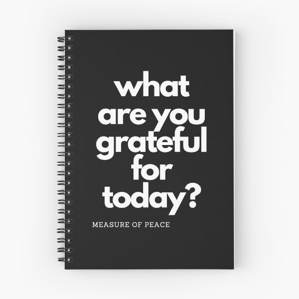 Item preview, What are you grateful for today? In Black classic color. designed and sold by measureofpeace.