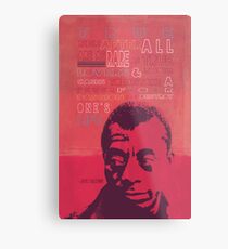 James Baldwin Quote Poster Metal Print