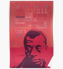 James Baldwin Quote Poster Poster