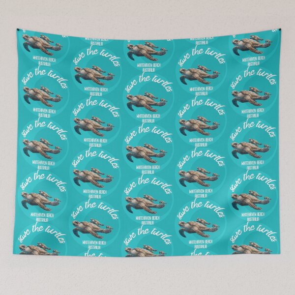 Item preview, Save the Turtles Whitehaven Beach Australia designed and sold by meraviglioso.
