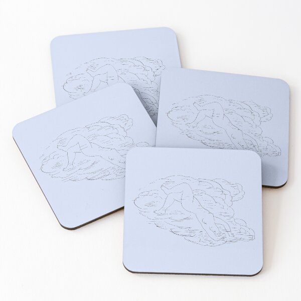 Item preview, Female swimming drawing designed and sold by minimalcinema.