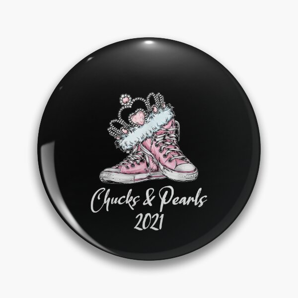 Item preview, Chucks and Pearls 2021 Crown and Pink Shoes k-Amala-h-Arris 2021 vicepresidente T-Shirts Gift For Fans, For Men and Women designed and sold by JuergenHeier.
