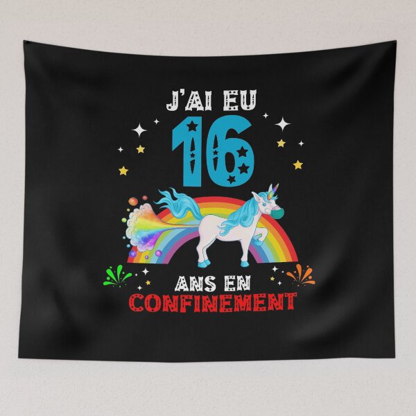 Aperçu de l'œuvre J'ai eu 16 ans quand j'étais verrouillé 16e anniversaire de la licorne créée et vendue par Ibu83.