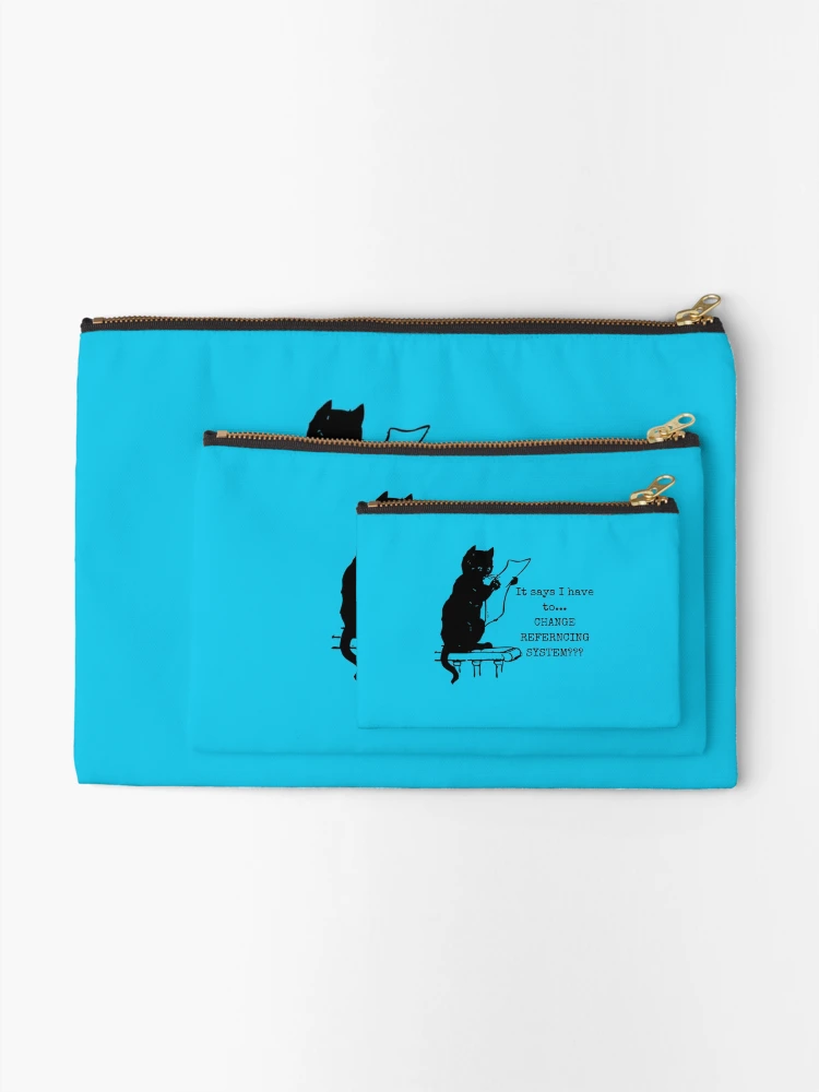 Thumbnail 2 of 4, Zipper Pouch, Academic Cat Change Reference System Funny designed and sold by DesignsofNote.