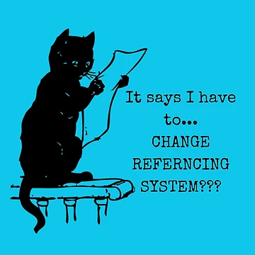 Artwork thumbnail, Academic Cat Change Reference System Funny  by DesignsofNote
