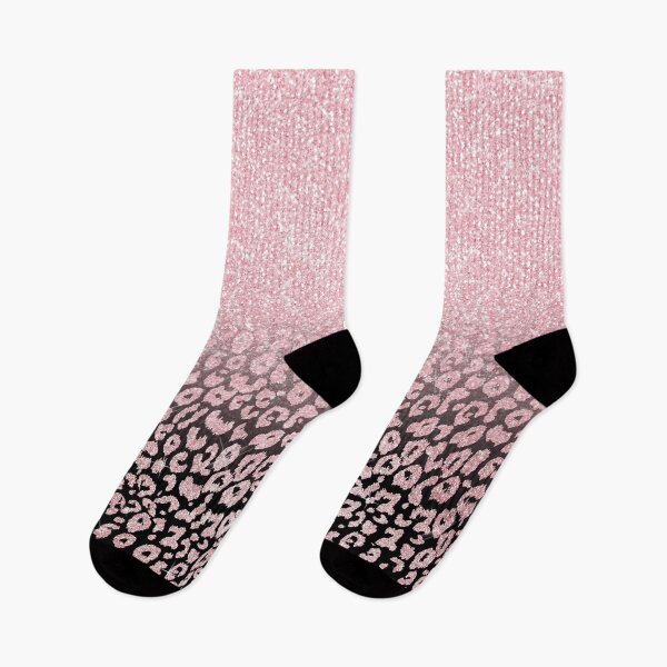 Item preview, Rose-Gold Glitter Ombre black Leopard Print designed and sold by InovArtS.