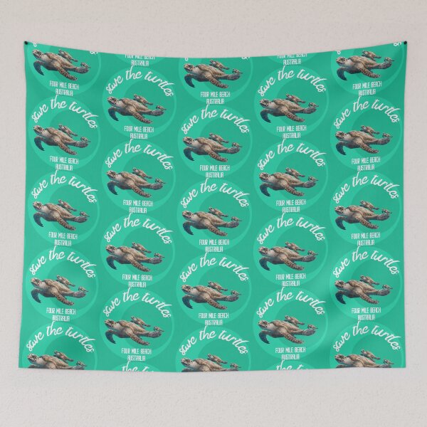 Item preview, Save the Turtles Four Mile Beach Australia designed and sold by meraviglioso.