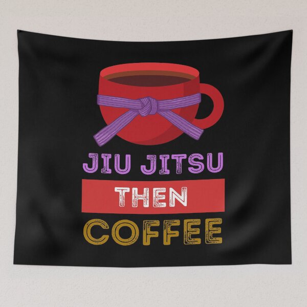 Item preview, Jiu Jitsu Then Coffee Perfect for Martial Artists Who Love Caffeine designed and sold by Nathalie Aynié.