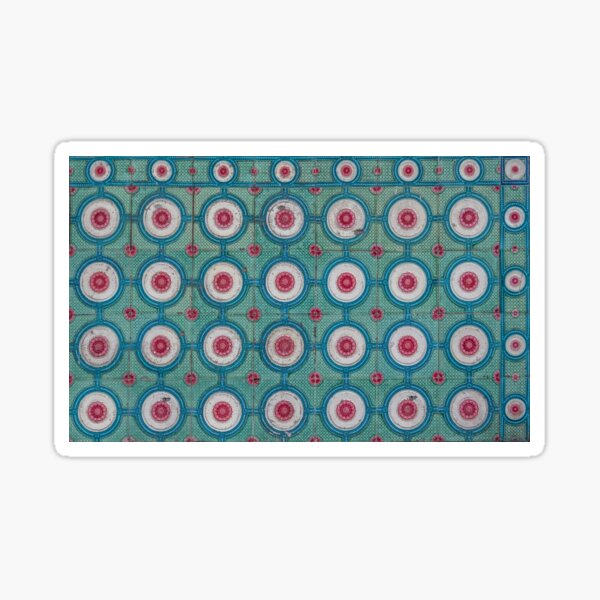 Traditional Nyonya Floor Tiles VI in George Town Sticker
