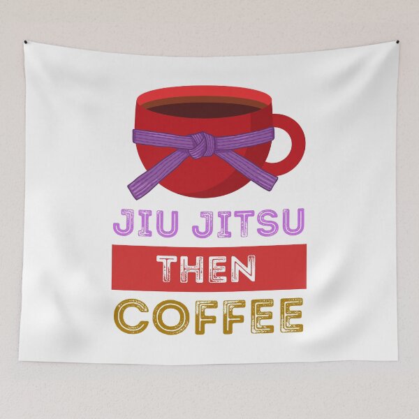 Item preview, Jiu Jitsu Then Coffee Perfect for Martial Artists Who Love Caffeine designed and sold by Nathalie Aynié.