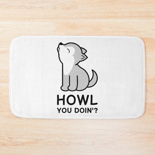 Item preview, Howl You Doin'? Cute wolf howling designed and sold by TashaVector.
