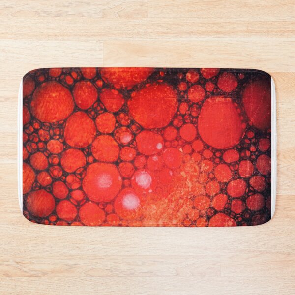 Item preview, Red Oil on Water Abstract Macro art designed and sold by NeonAbstracts.