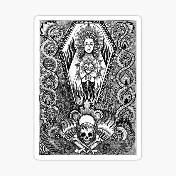 Our lady of misery Sticker