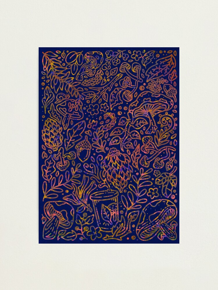 Alternate view of Mushroom Hunt Photographic Print