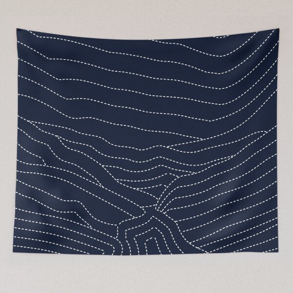 Item preview, Embroidered Abstract Mountain River designed and sold by D-Spot Shop.