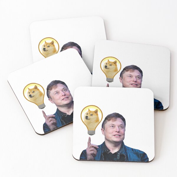 Item preview, Elon Musk and Doge designed and sold by ShadesOfFemme.