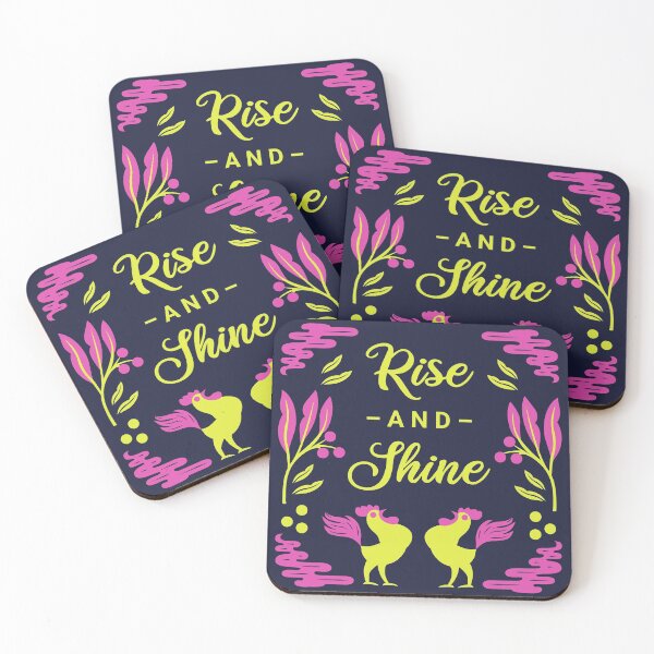 Item preview, Rise and shine, good morning, motivation neon art designed and sold by NymphWareroom.