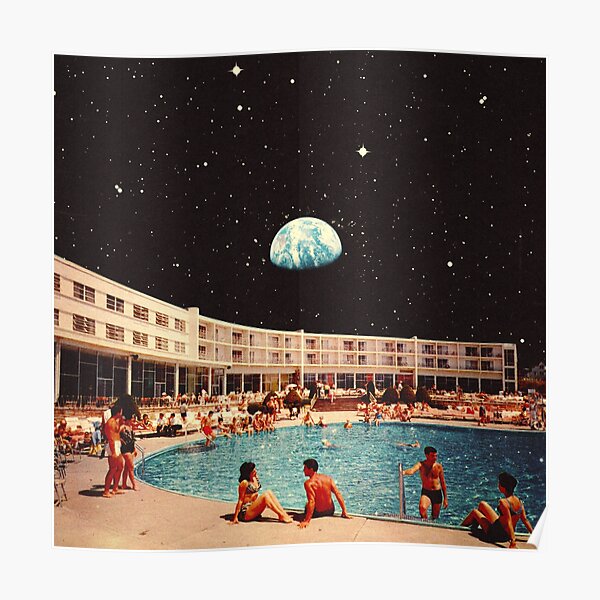 Lunar Pool Life Poster