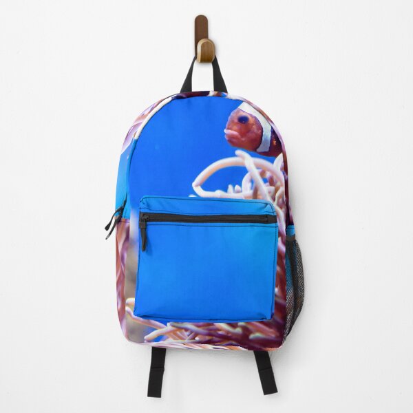 Item preview, Blurry photo of a clownfish or anemonefish and corals in a aquarium for background image of underwater scene designed and sold by Artsy Boulevard.