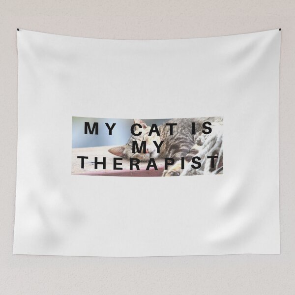 Item preview, My Cat Is My Therapist designed and sold by H2O-Shop.