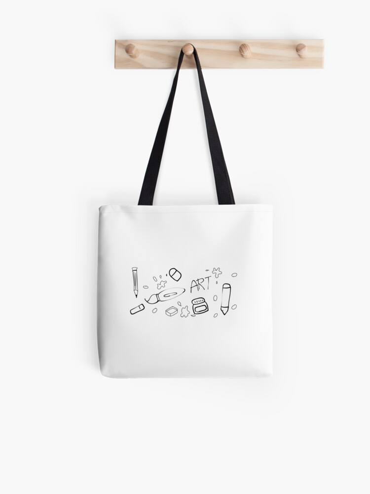 Coloring page TOTE BAG and shirt (diy!) - A girl and a glue gun