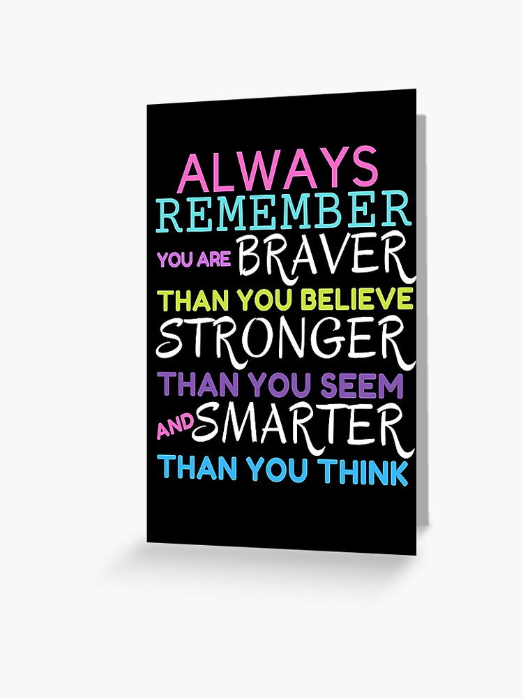 Always remember you are braver wood signs with quotes, birthday presents  for friends, positive gifts inspirational plaques uplifting for women