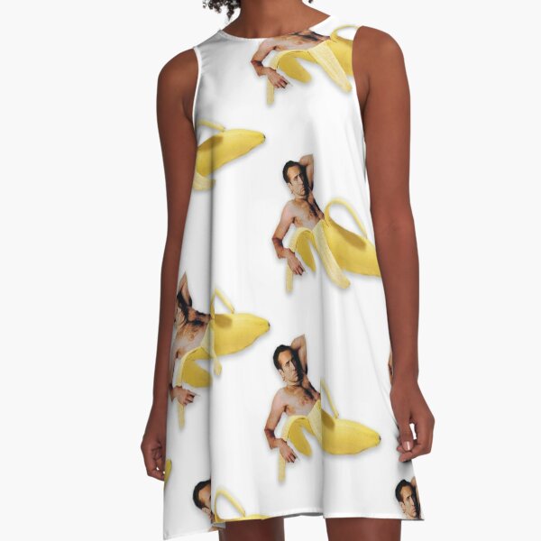 Nicolas Cage Banana Pattern A-Line Dress