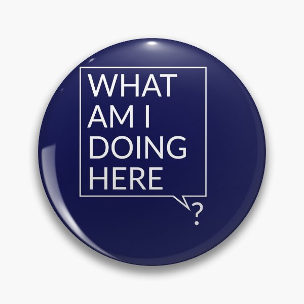 Item preview, What Am I Doing Here? Funny Confused Speech Bubble designed and sold by WibbleDesign.
