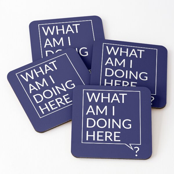 Item preview, What Am I Doing Here? Funny Confused Speech Bubble designed and sold by WibbleDesign.
