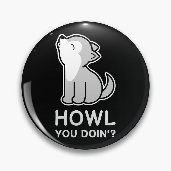 Item preview, Howl You Doin'? Cute wolf howling designed and sold by TashaVector.