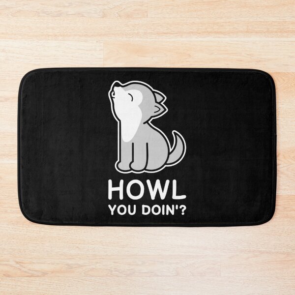 Item preview, Howl You Doin'? Cute wolf howling designed and sold by TashaVector.