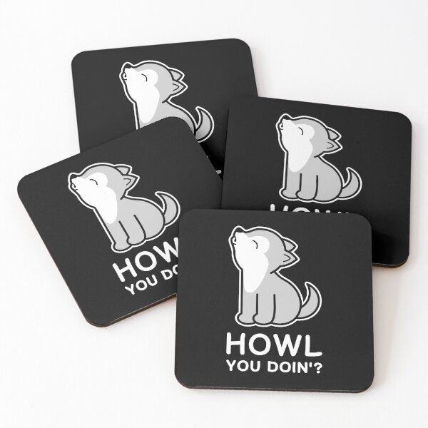 Item preview, Howl You Doin'? Cute wolf howling designed and sold by TashaVector.