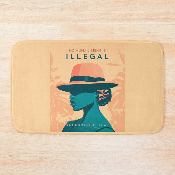 Item preview, NO HUMAN BEING IS ILLEGAL designed and sold by AladdinMktgs.