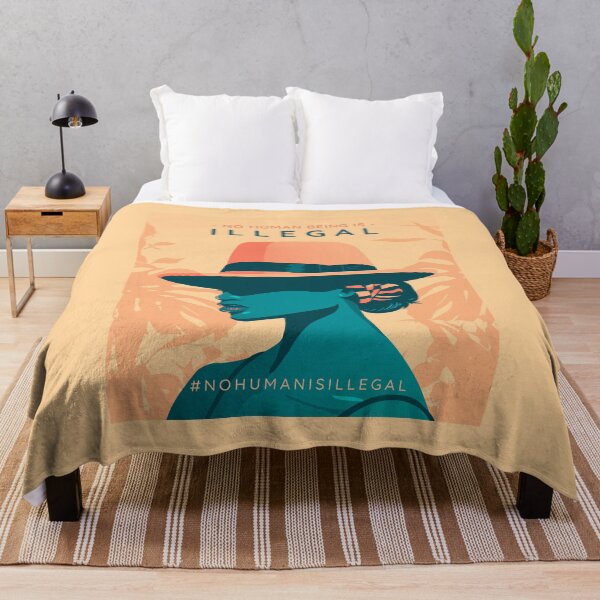 Item preview, NO HUMAN BEING IS ILLEGAL designed and sold by AladdinMktgs.