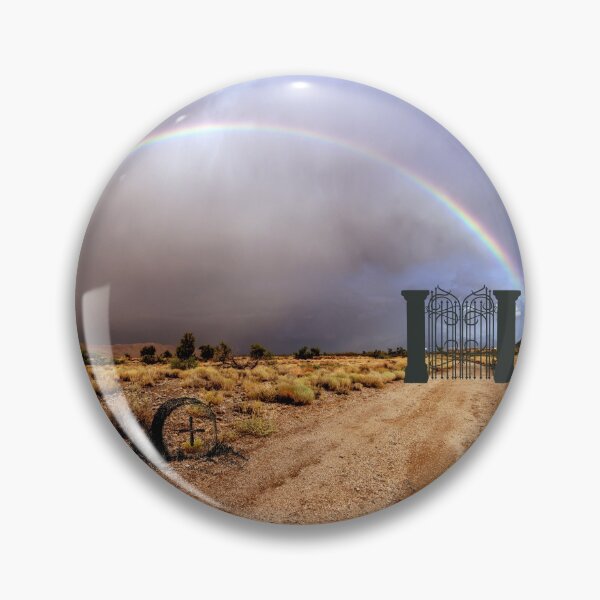 Item preview, Sometimes there are no words - Sorry for your loss, sympathy card with rainbow, gates and a headstone designed and sold by meraviglioso.