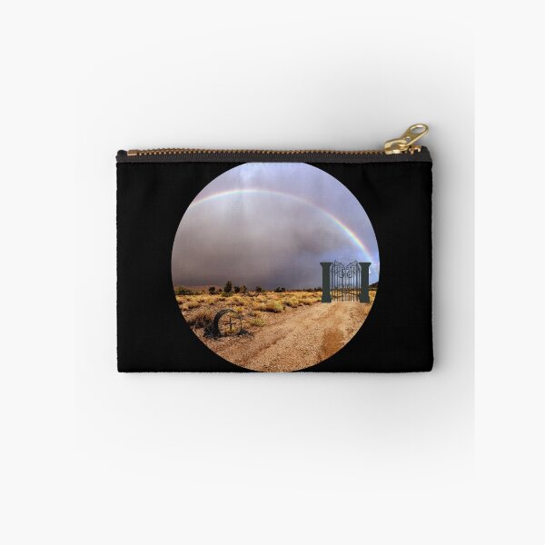 Item preview, Sometimes there are no words - Sorry for your loss, sympathy card with rainbow, gates and a headstone designed and sold by meraviglioso.